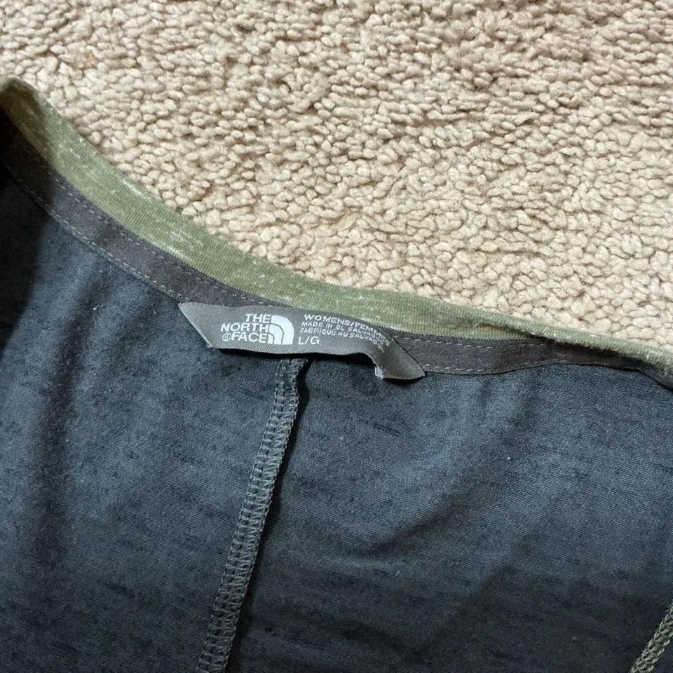 The North Face Women's Green Heathered Tank Top With Pocket Size L - Image 5