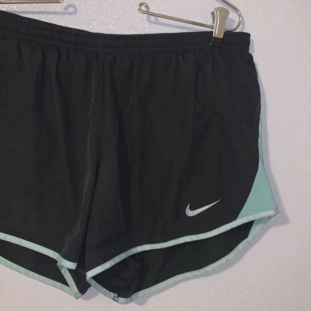 Nike Dri Fit black lined workout gym athletic shorts - Image 2