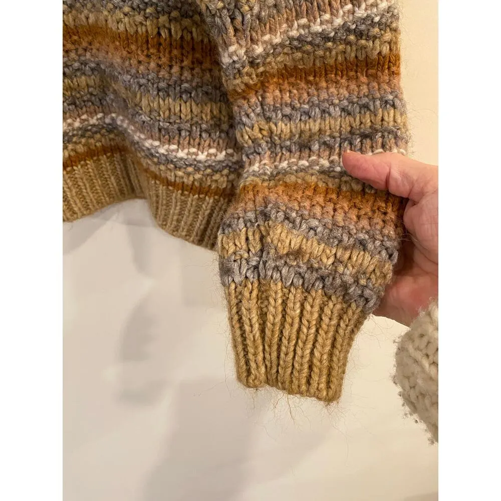 Elsamanda made in Italy Alpaca Wool Blend Sweater
Womens Medium Tan - Image 3