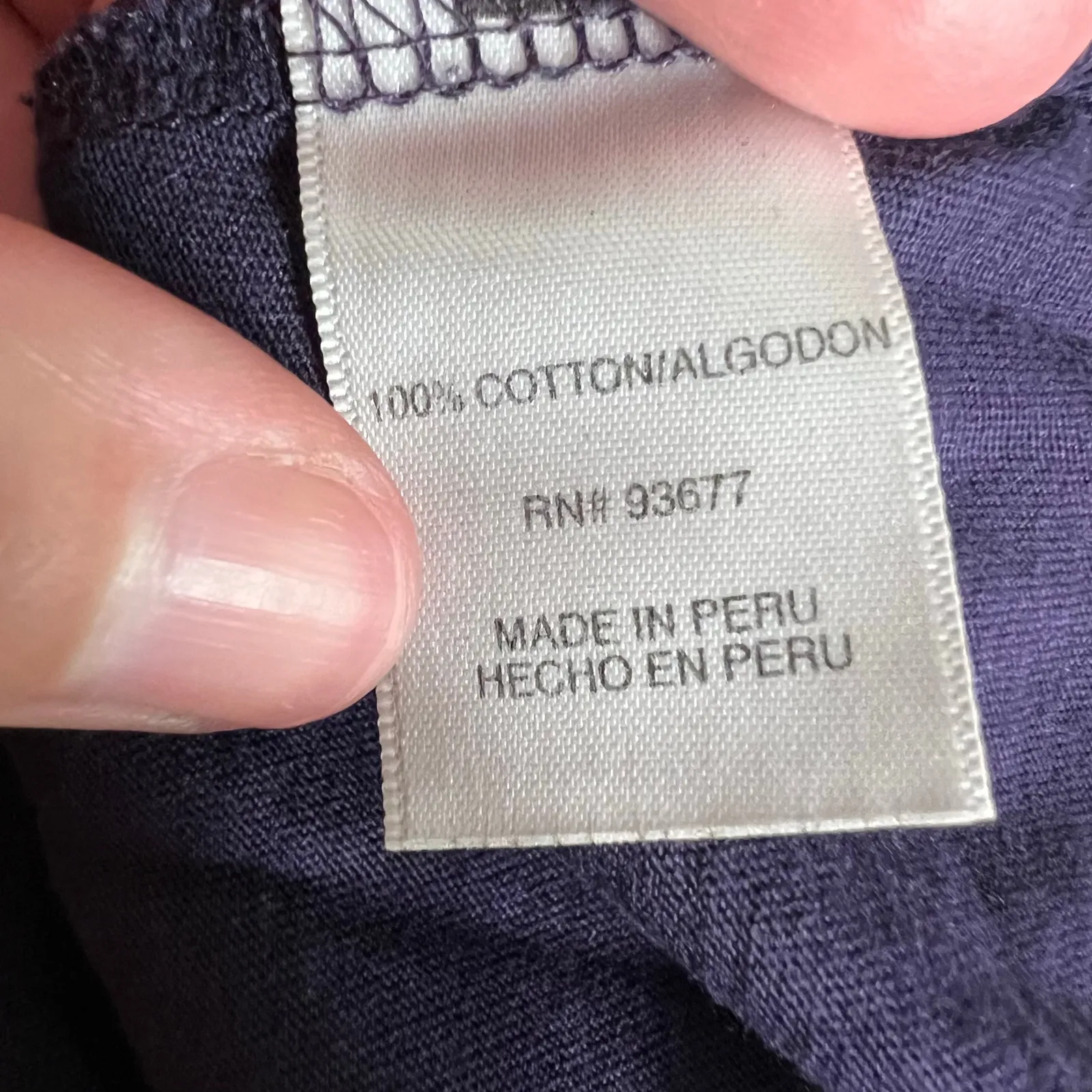 ana Womens T Shirt Top Long Sleeve Round Pleated Neckline Lightweight Purple XL - Image 7