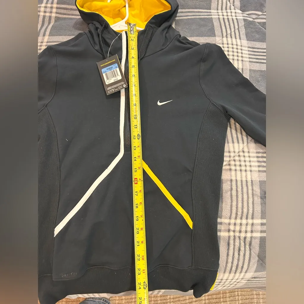 NWT Nike Hoodie Womens Medium Black Dri-FIT LIVESTRONG Full Zip Sweatshirt - Image 11