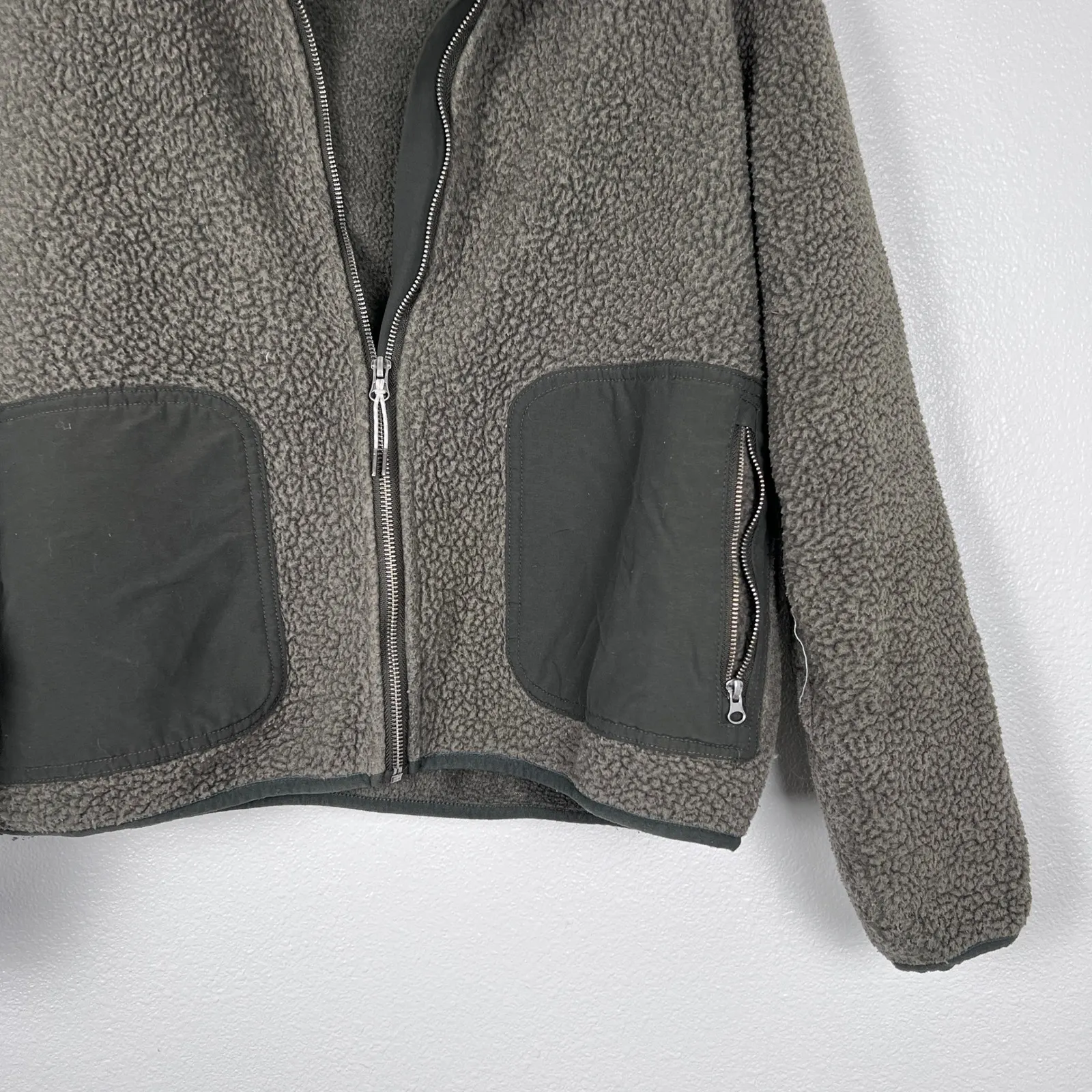 Vuori Women's Alpine Sherpa Jacket Green Sz L - Image 6