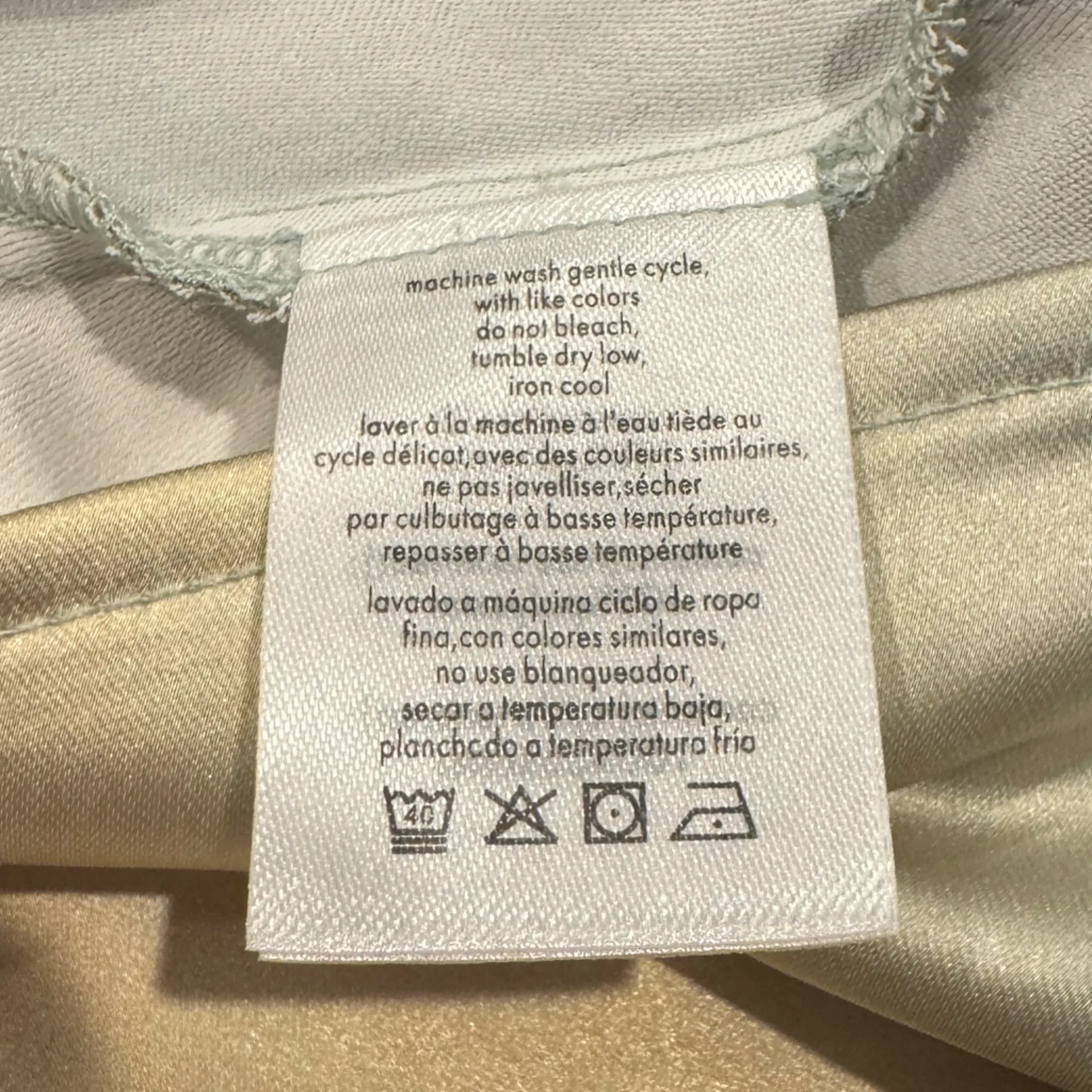 WeWoreWhat Cowl Neck Mini Dress Watercolor Silk Charmeuse Size 10 NWT - Image 6