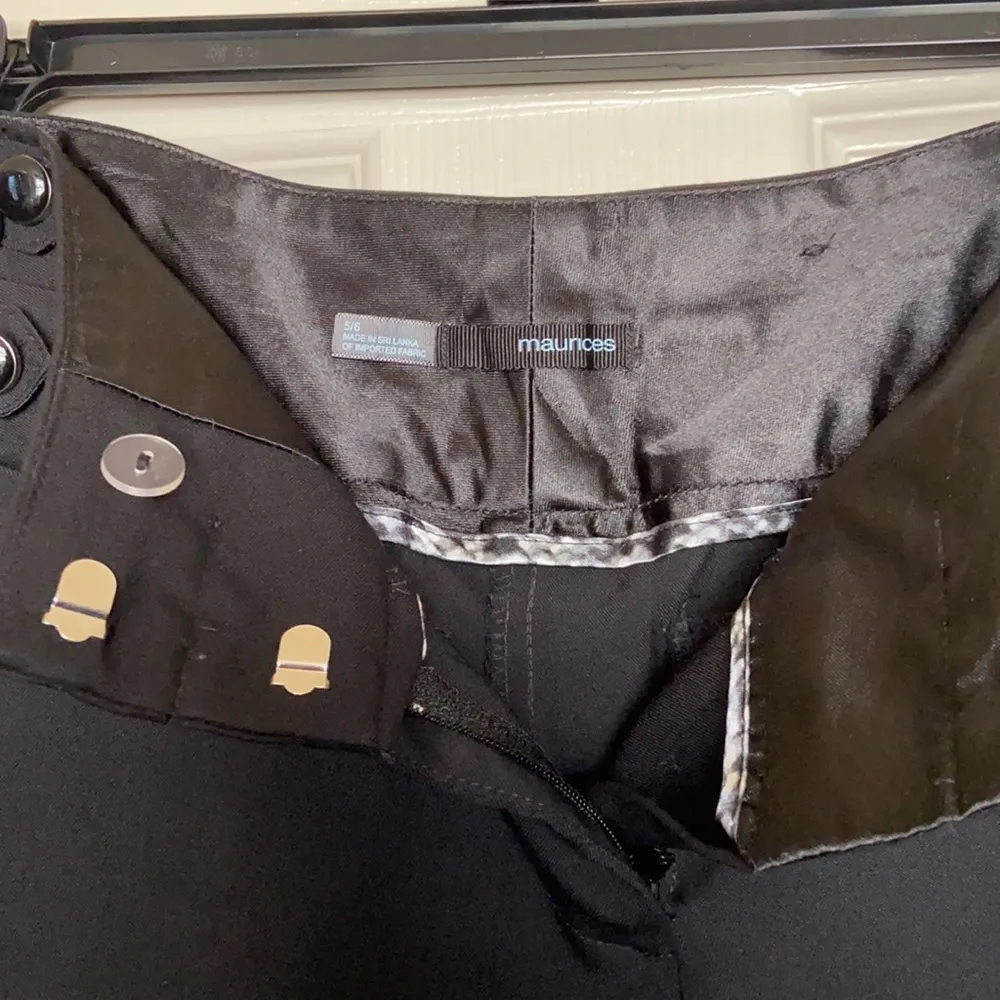 Maurice's  Women Black Wide Leg Dress Pants - Image 2