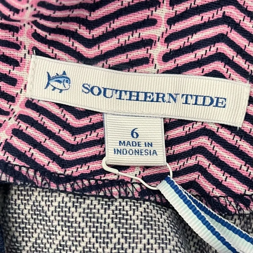 Southern Tide Blue Pink Striped Audrey Dress Size 6 NWT - Image 7