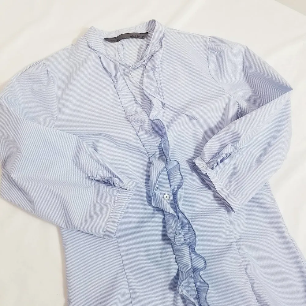 ZARA Basic Ruffle Blouse - Image 3