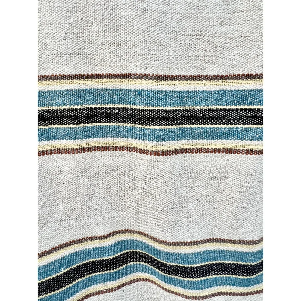 NWT Just Bee Queen Charlie Stripe Fringe Mini Skirt Teal Beige XS - Image 11