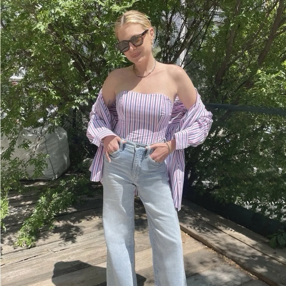 NEW Favorite Daughter The Lanai Top in Blue & Pink Size 12 - Image 5