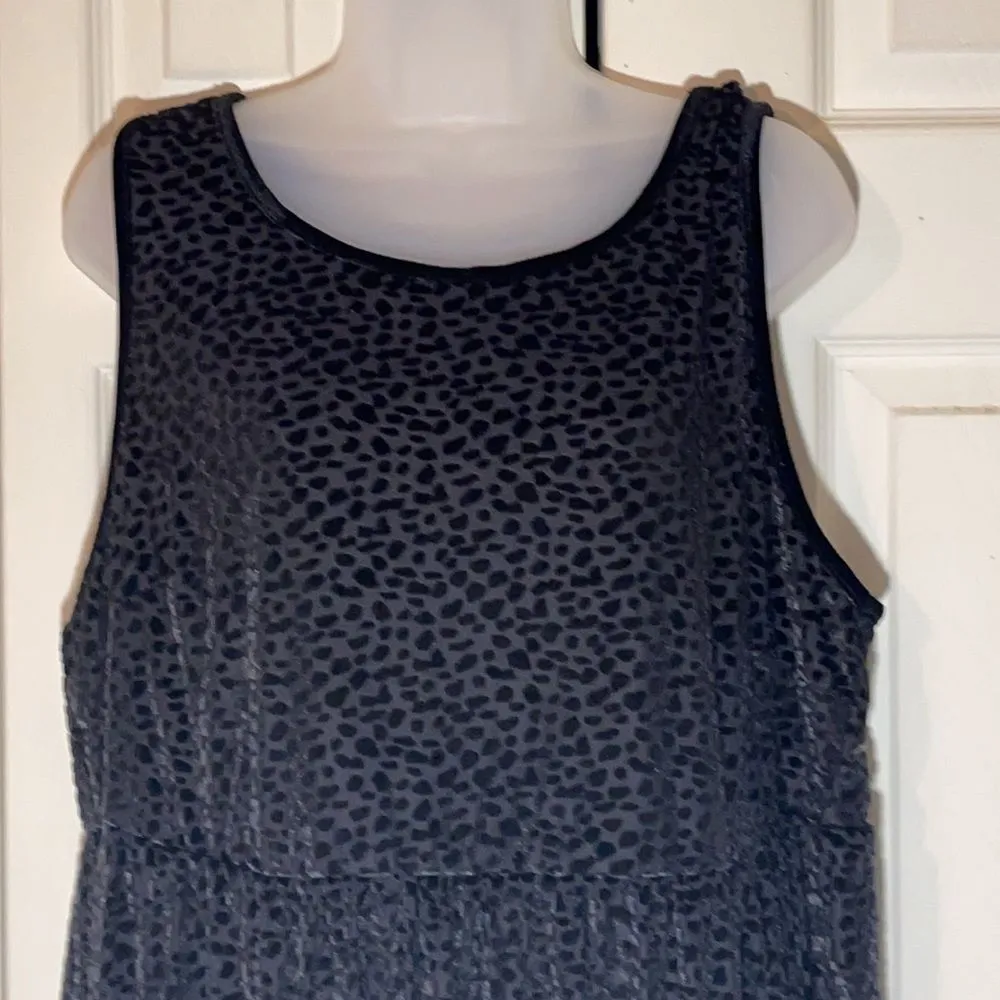 Torrid  Velvet Burnout Leopard Peplum Tank Top 2/2X - Image 5