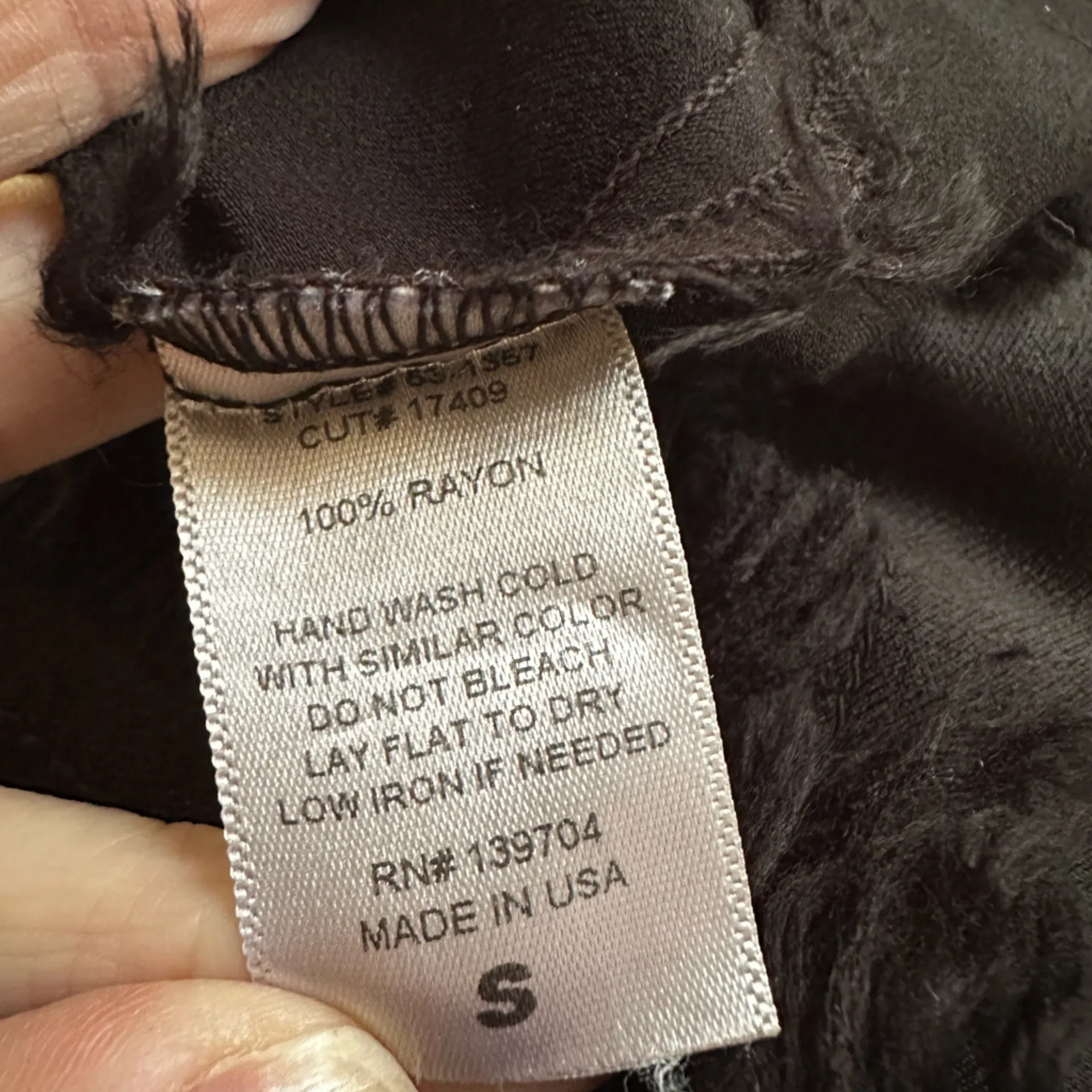 Tina Jo Anthropologie Black Silky Tank Top Fringed Oversized Small Date Night - Image 6