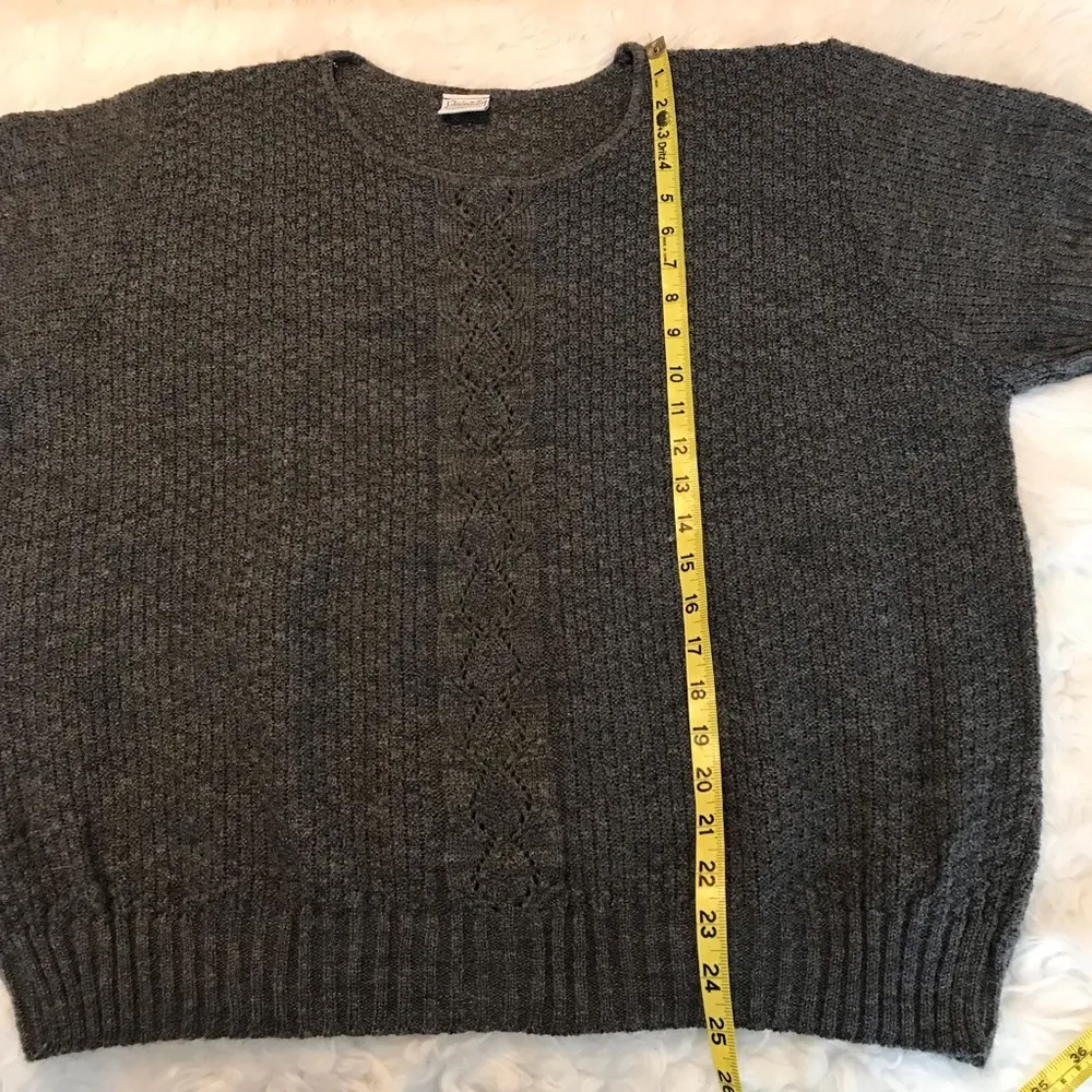 Vintage Haband short sleeve gray sweater Cottagecore grannycore Size undefined - Image 7