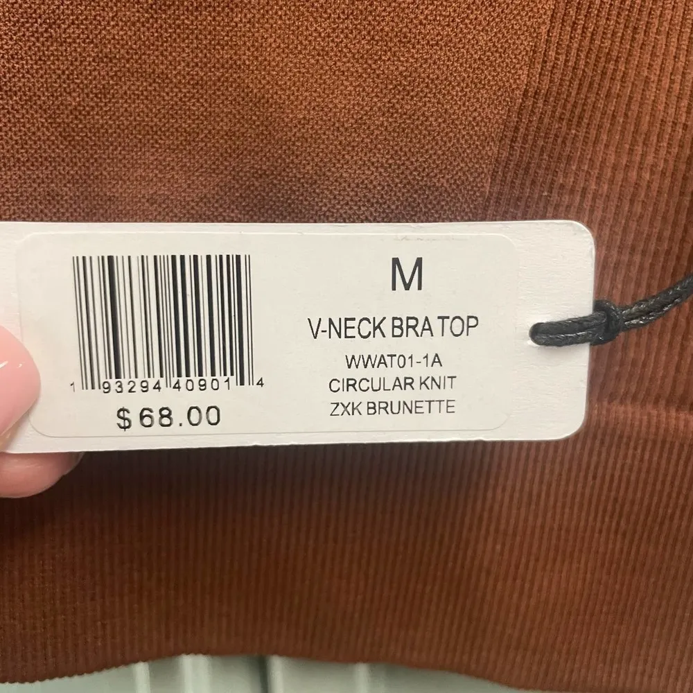 WeWoreWhat V-Neck Bra Top Sz Medium Revolve $68 Retail - Image 3