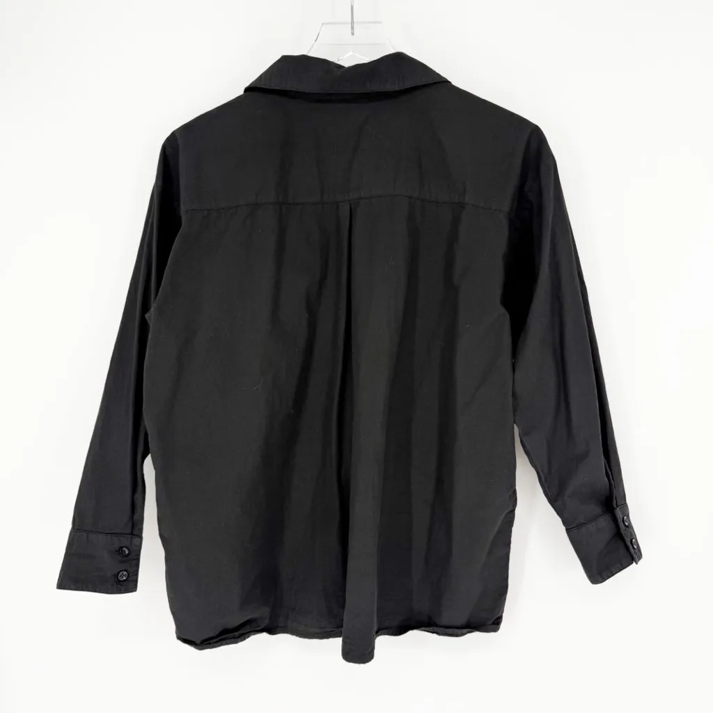 ALOHAS Button Down Top S Black - Image 3