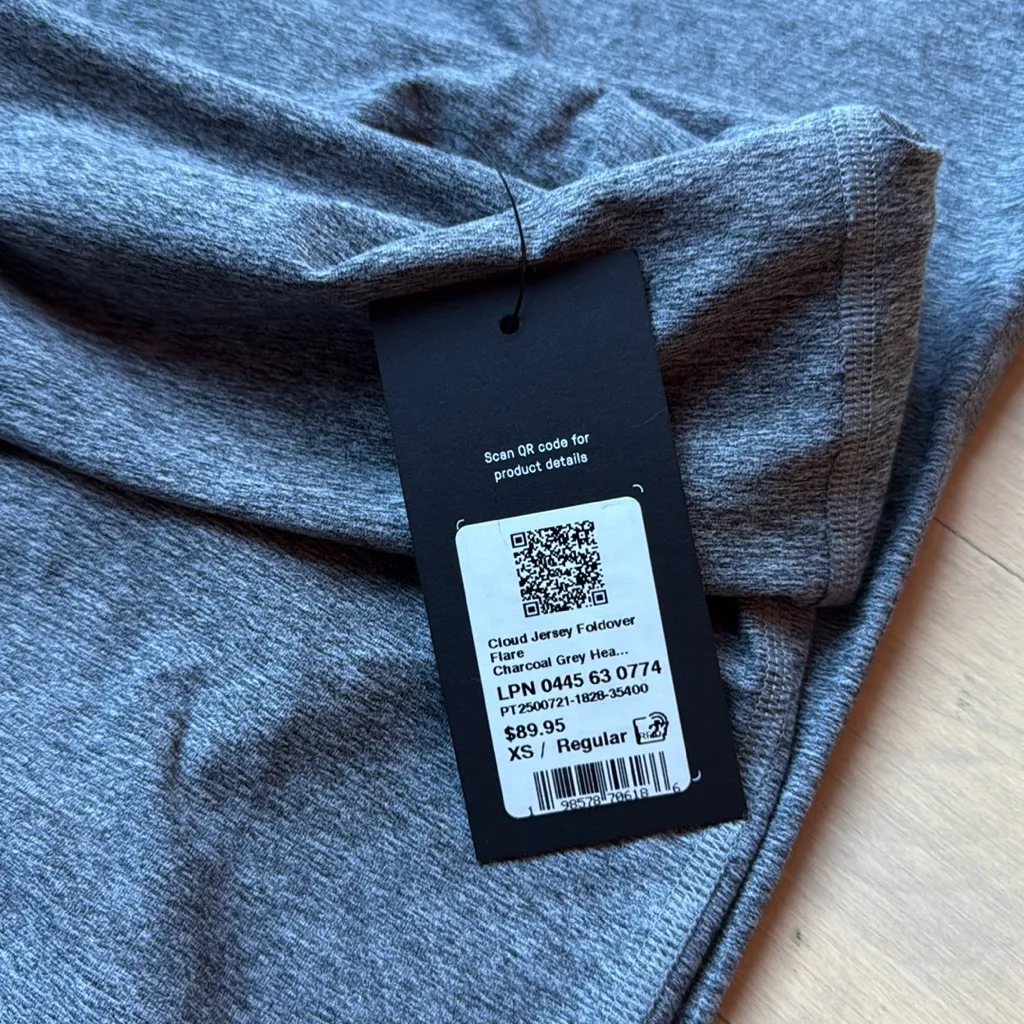 Fabletics  Cloud Jersey Foldover flare Pants NWT - Image 5