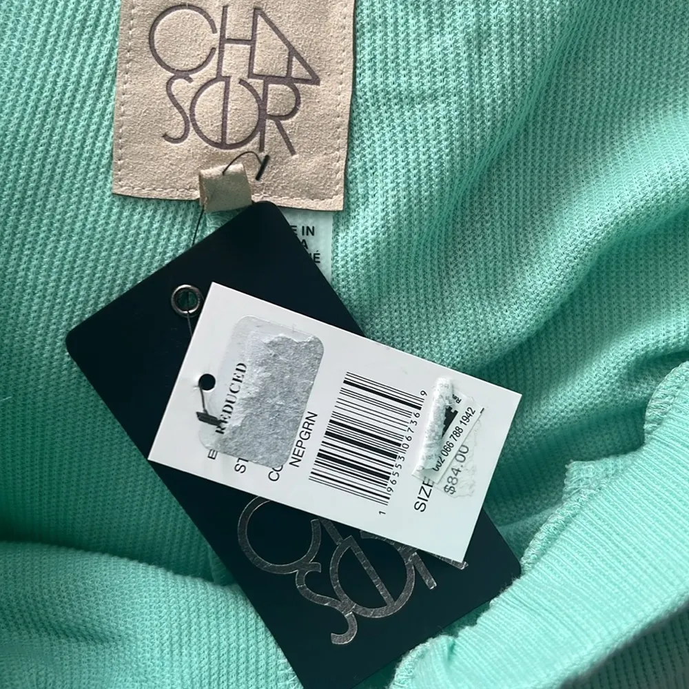 Chaser Women’s Waffle Knit Sweatpants Jogger Pants in Mint Green, Size L NWT - Image 7