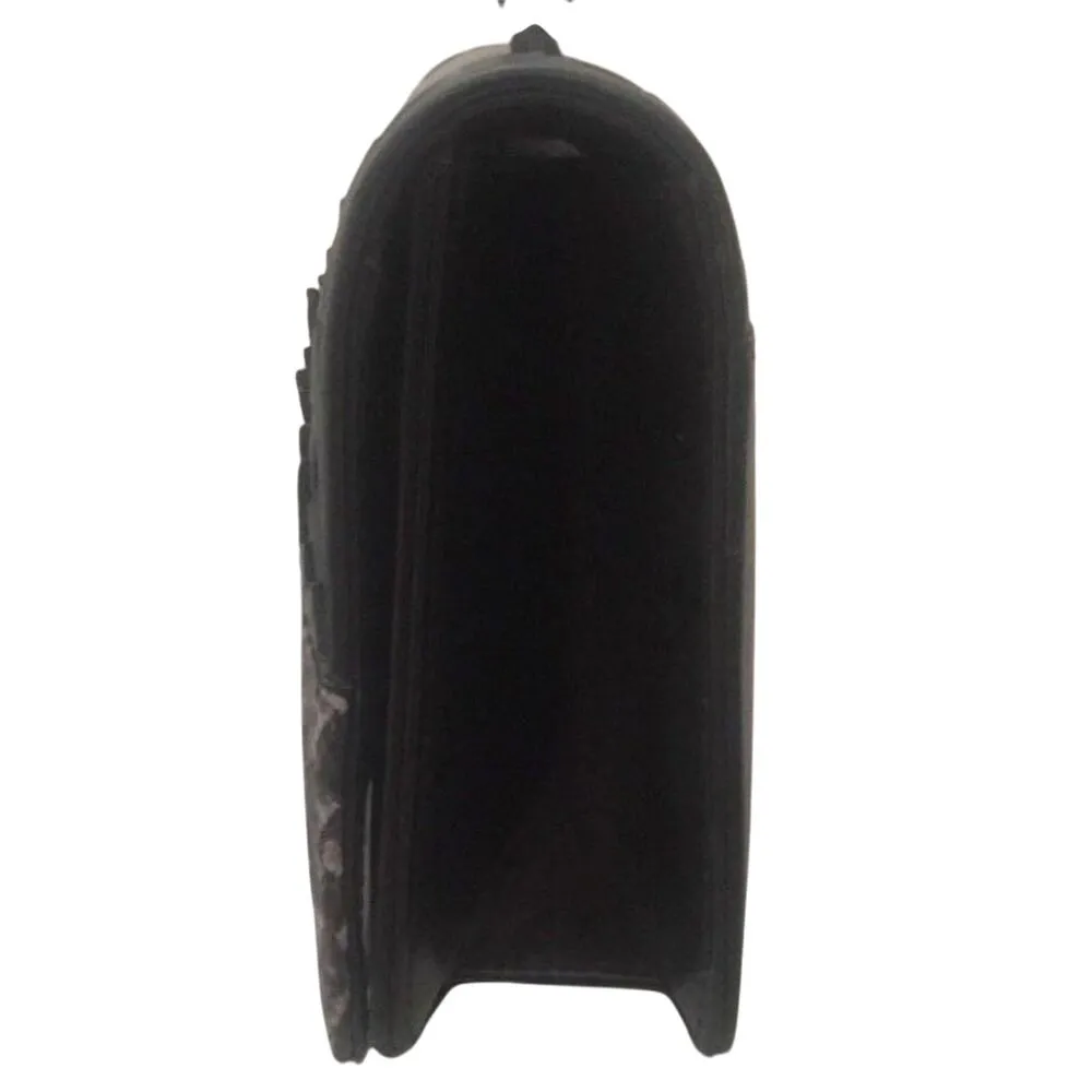 DONALD PLINER PITONE Reptile Snake LEATHER PURSE HAND BAG Shoulder Arm $275 NWT Brown - Image 6