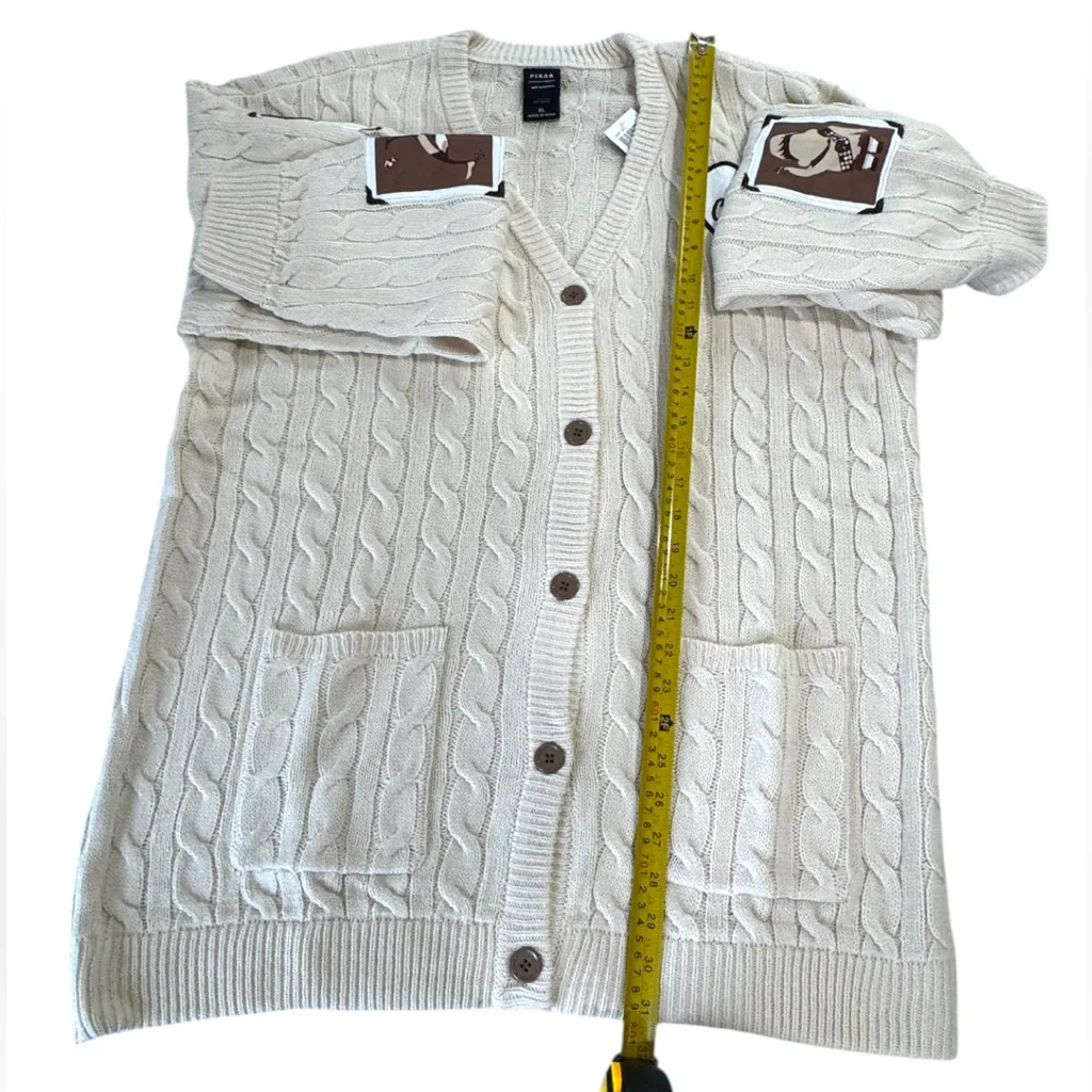Disney Pixar Up Characters Photographs Cable Knit Cardigan - Image 10