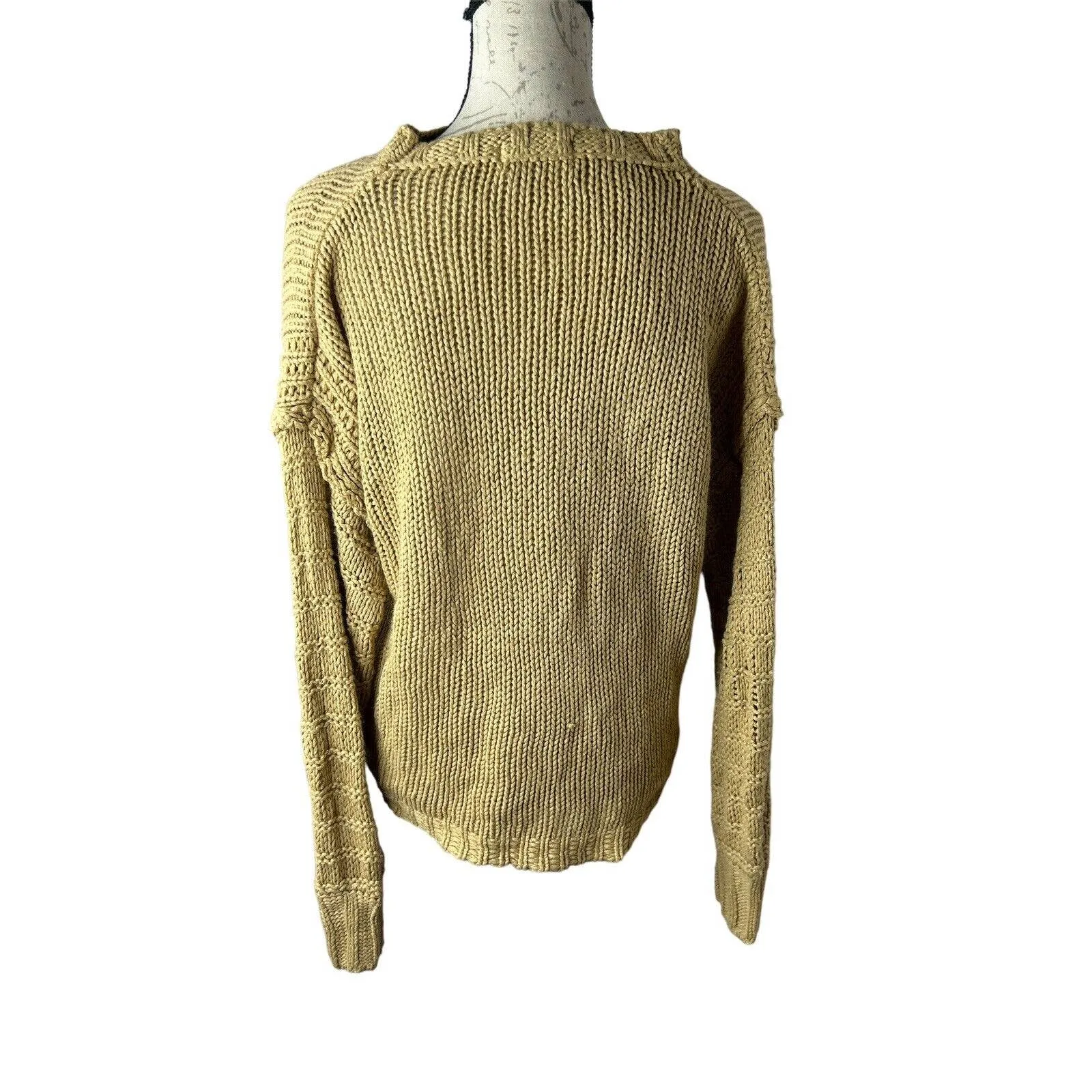 The Native one, acrylic sweater, oversized, size Small/Medium Tan/Brown‎ - Image 4
