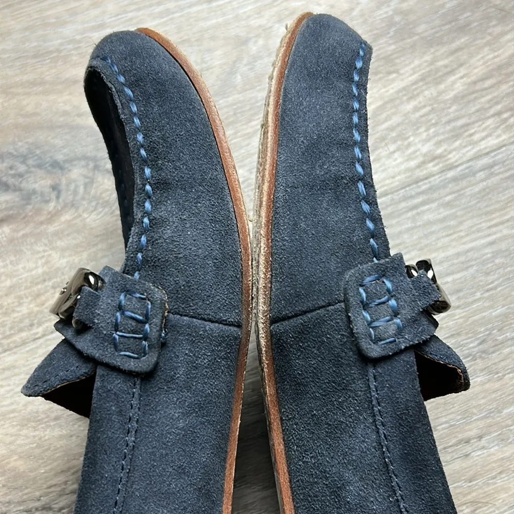 Coach Blue Suede Loafers Size 7.5 B - Image 7