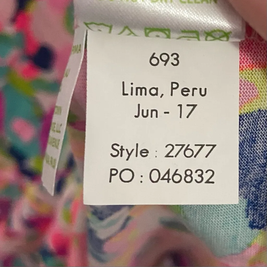 Lilly Pulitzer Beacon Dress Pina Colada Print 2017 XXS Sugartown - Image 11