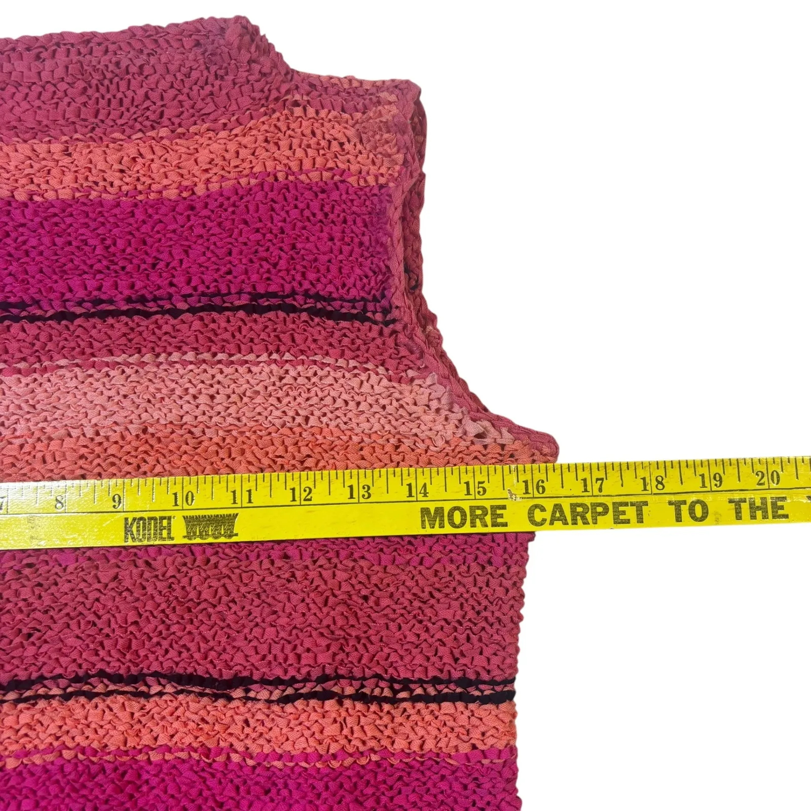 Sigrid Olsen Sport Women's M Striped Mock Neck Sleeveless Knit Top Pink Orange Size M - Image 8