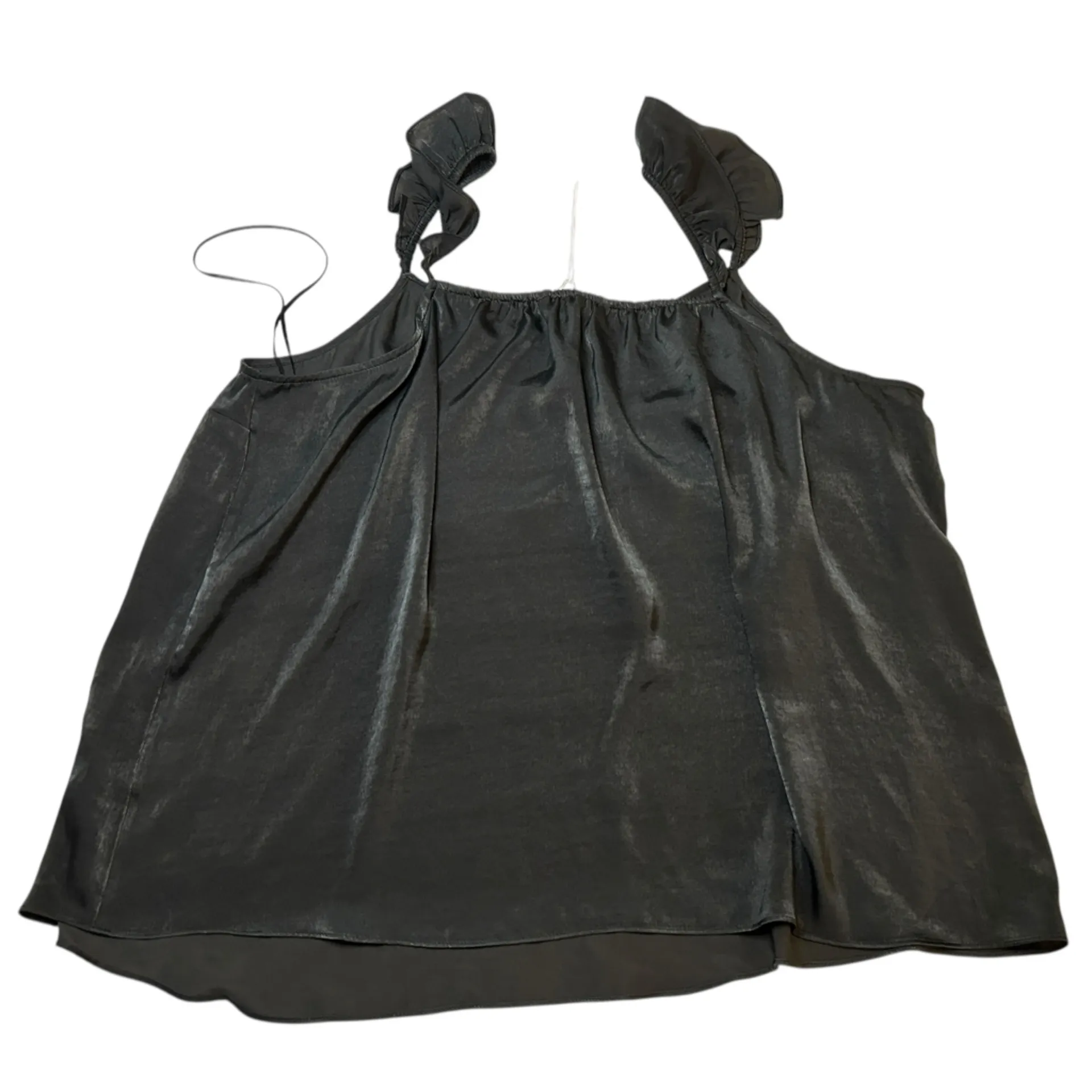 NWT LC Lauren Conrad Scalloped Ruffled Tank Top – 2XL • Sleeveless Blouse - Image 6