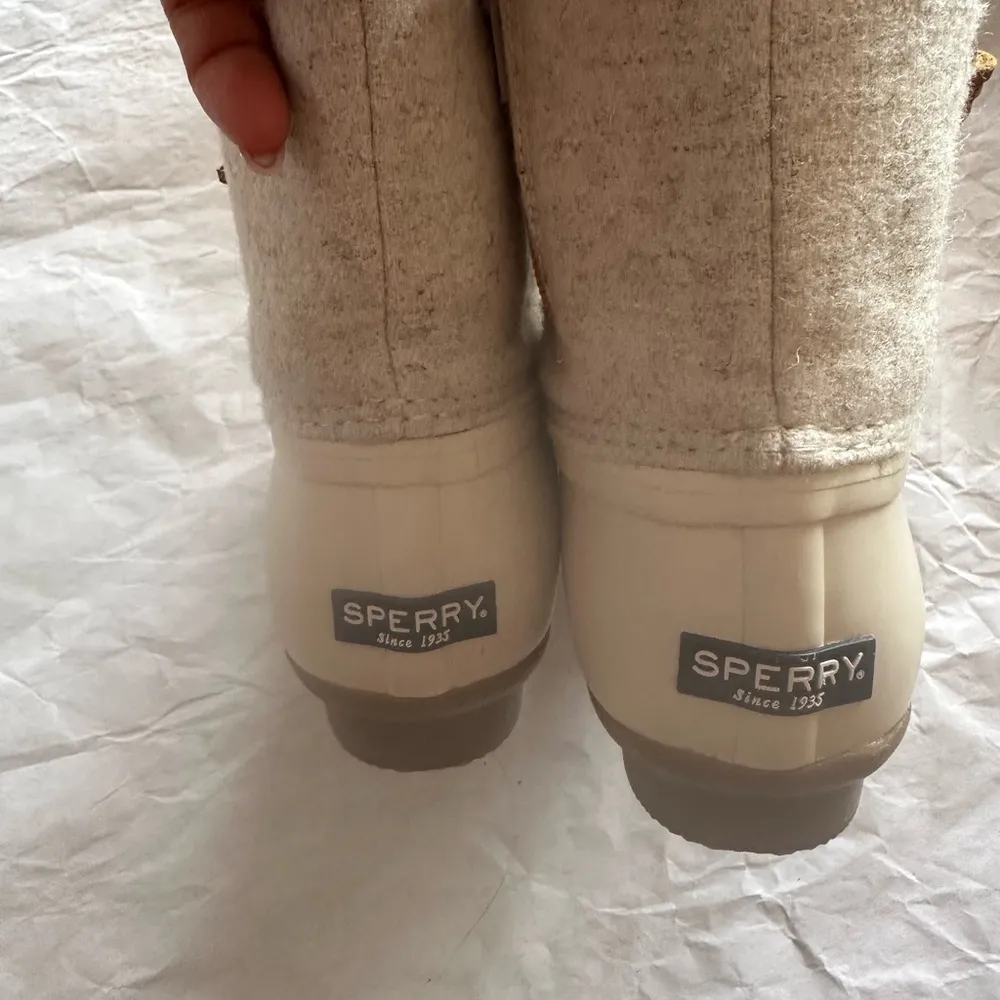 Sperry Women's Winter Boots - Cream and Tan - Image 4