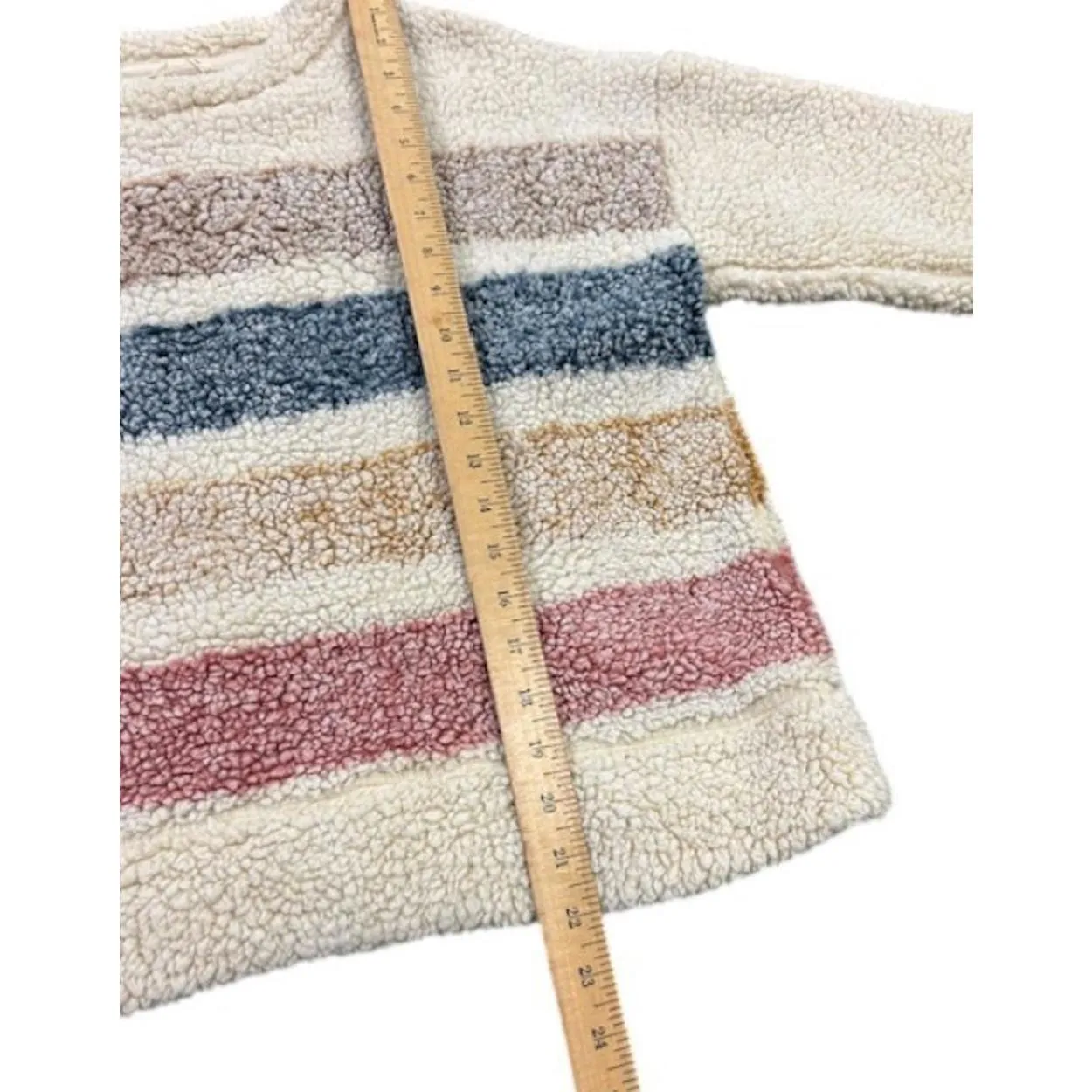 Harper Heritage Fluffy Luxe Sweater S Cozy-Core Cropped Knit Soft Playful Warm - Image 9