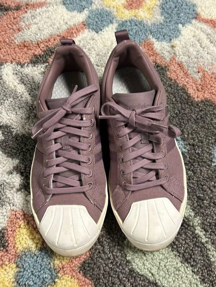 Adidas Sneakers Cloudfoam - purple, size 9 in really good condition - Image 2