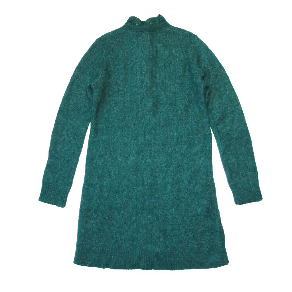 NWT La Maille Sezane Angelita in Emerald Green Mohair Knit Sweater Dress M - Image 9