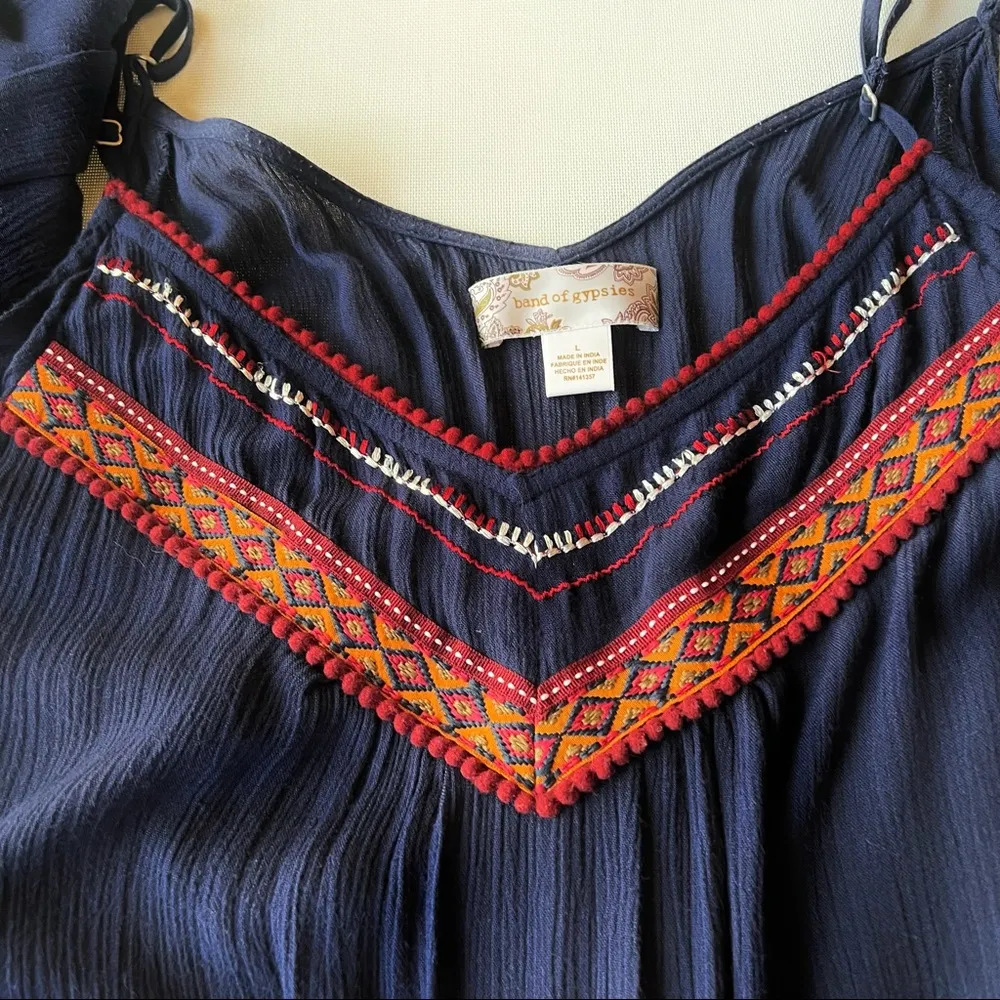 Band of Gypsies Embroidered One Piece Romper - Image 5