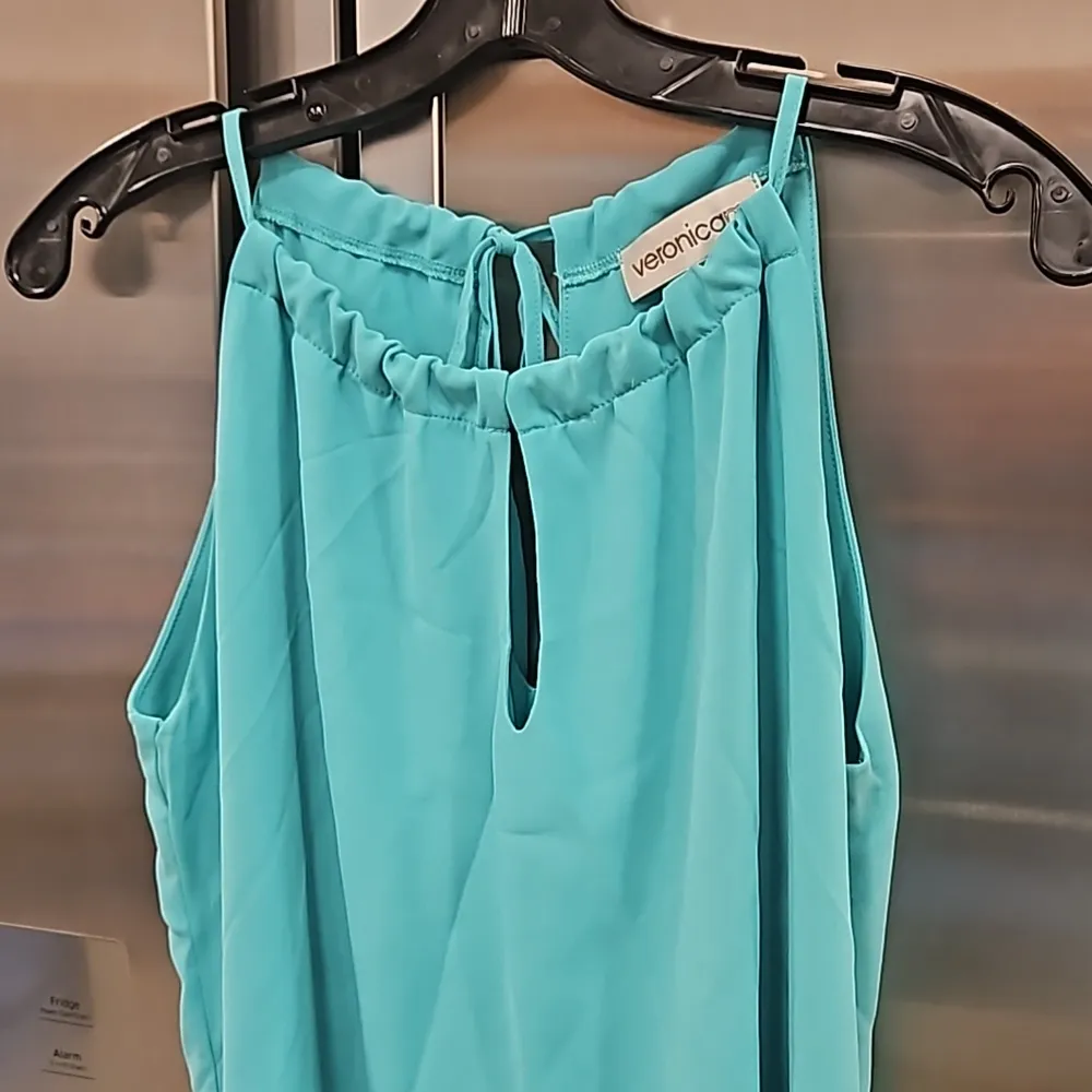 💕VERONICA M💕 Sleeveless Blouse ~ Turquoise Medium NWOT - Image 3