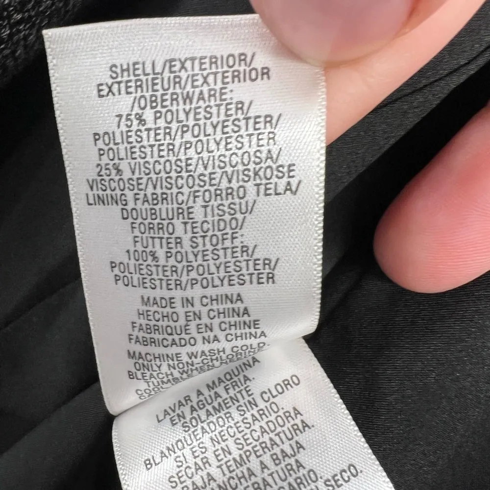 Jones New York Blazer Jacket Grey Herringbone Flap Pockets 2 Button Size 6 New - Image 7