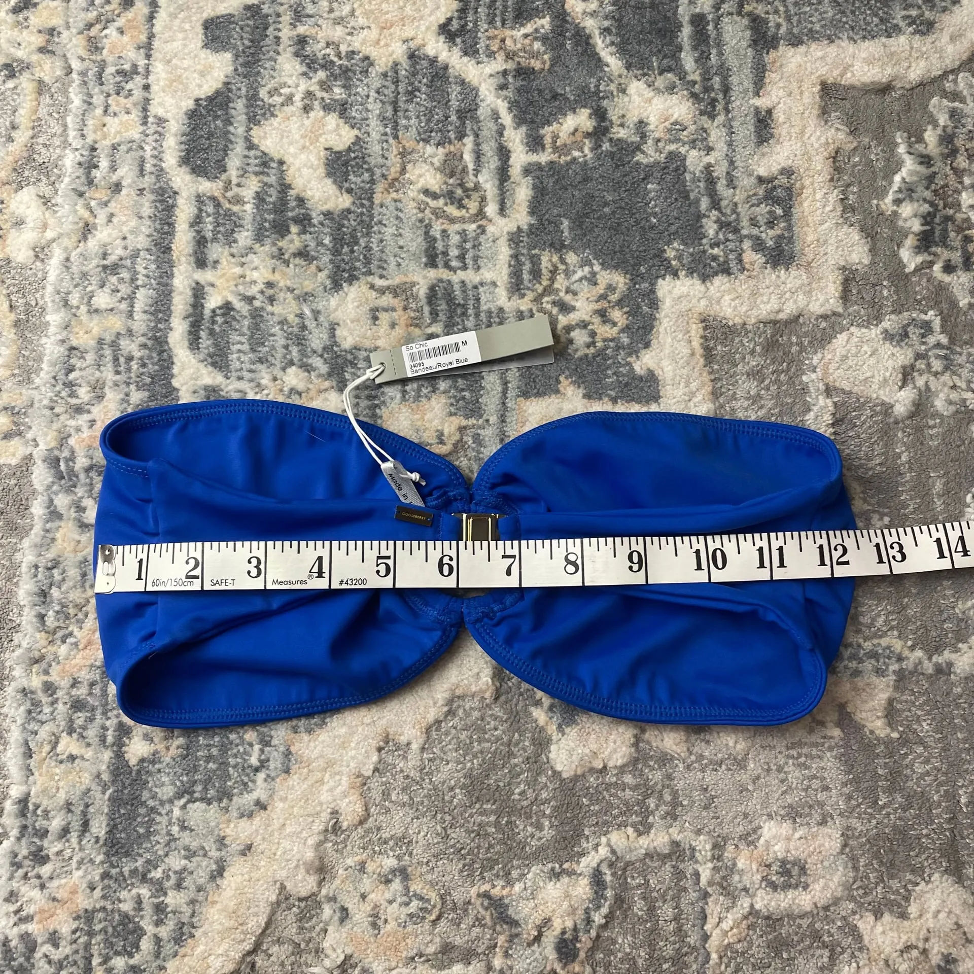 Gooseberry Intimates Royal Blue bikini top Size M - Image 4