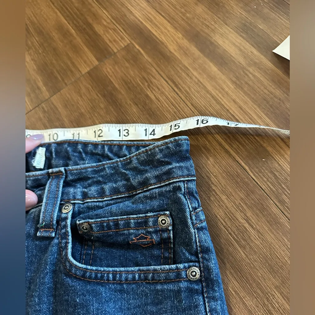 Women’s Harley Davidson bootcut jeans medium wash size 8 Blue - Image 6