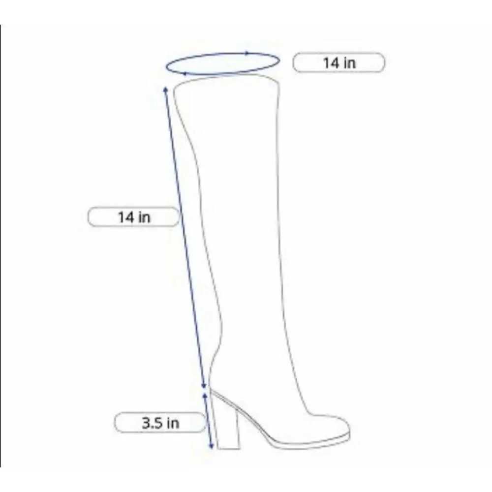 Söfft Boots Womens Size 8.5 Black KneeHigh Heeled Grommet Detail Chic Modern - Image 6