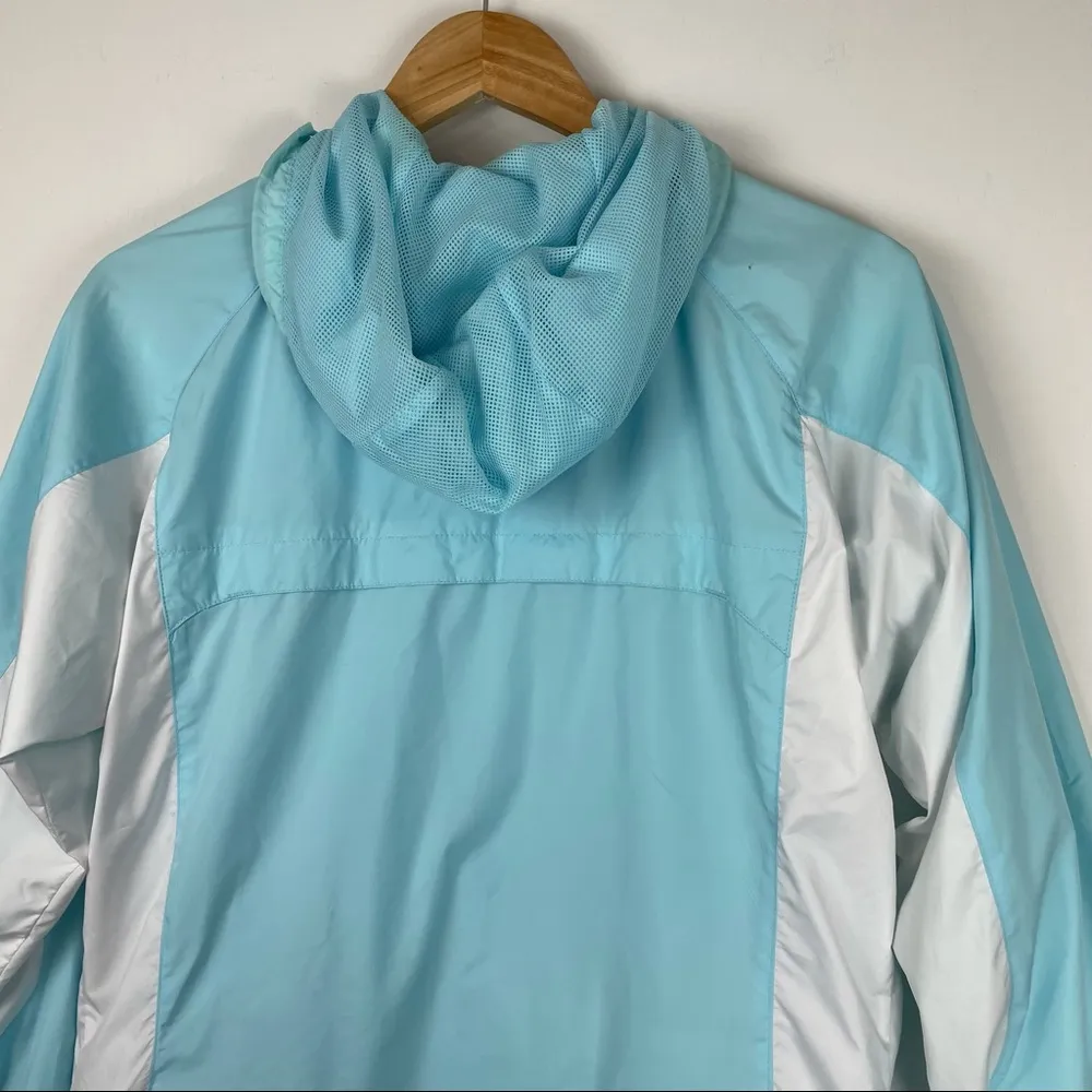 Columbia Blue Omni Shield Zip Wind Rain Jacket - Image 11