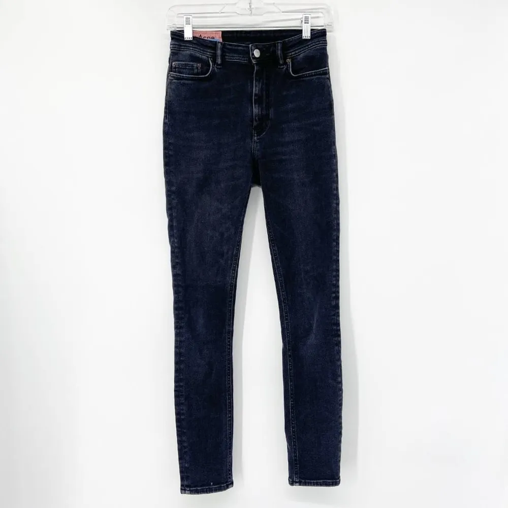 Acne Studios Peg Used Black High Rise Skinny Jeans - Image 50