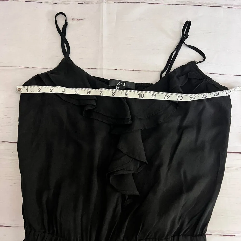 Forever 21 Women's Thin Adjustable Strap Romper Sz L - Image 11