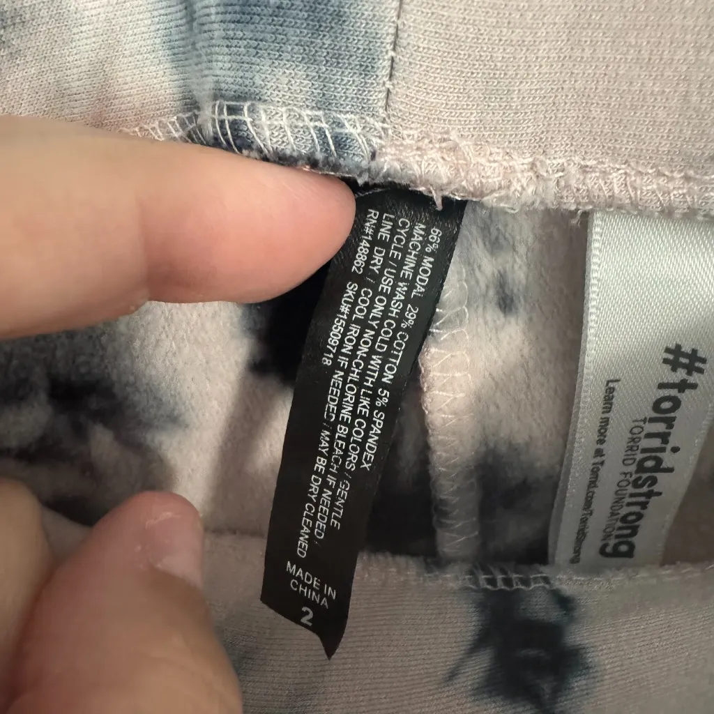Torrid Strong Watercolor Tie Dye Pull On Lounge Pants Plus Size 2X Modal Cotton - Image 5