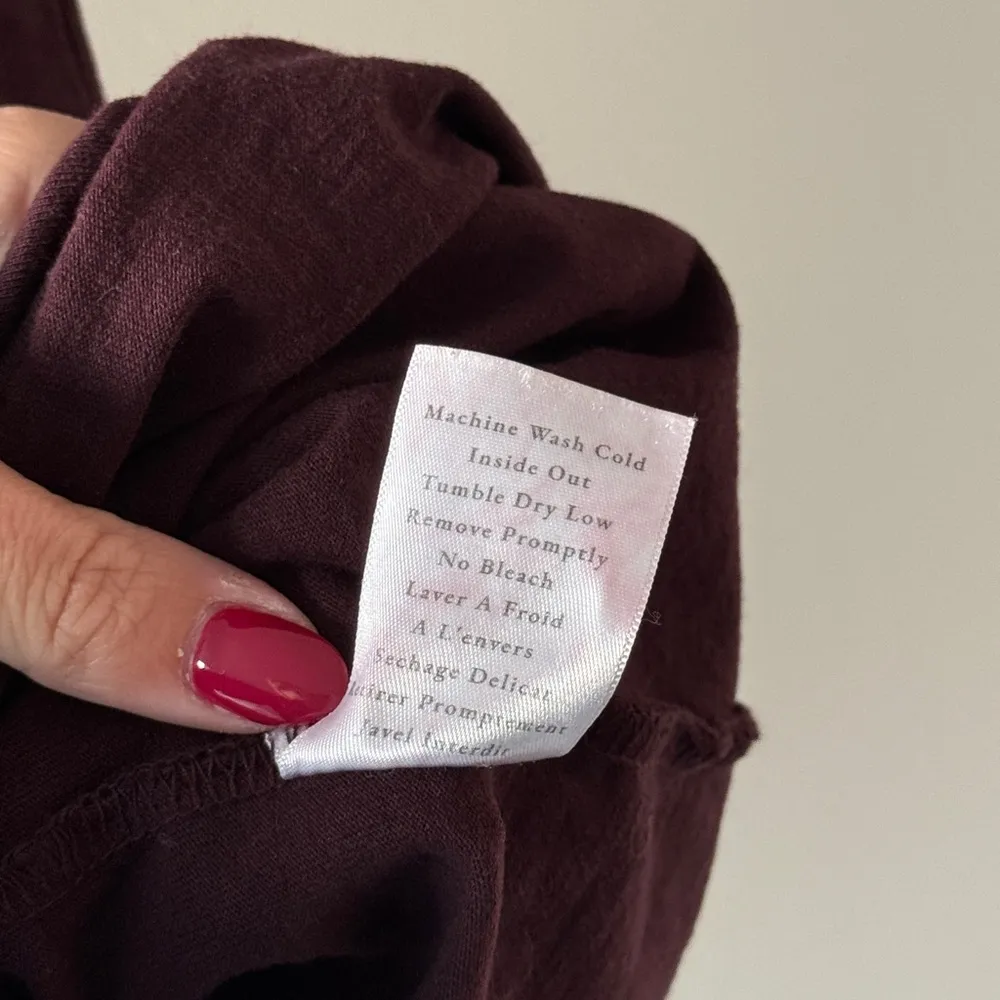 FRANK & EILEEN Lauren Maroon Polo Mini Dress S - Image 6