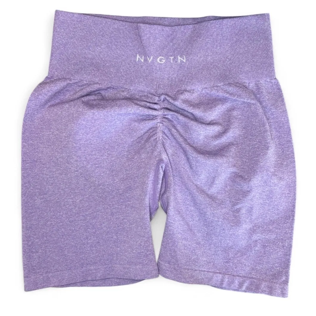 NVGTN Lilac Scrunch Seamless Shorts activewear biker shorts workout gym - Image 2