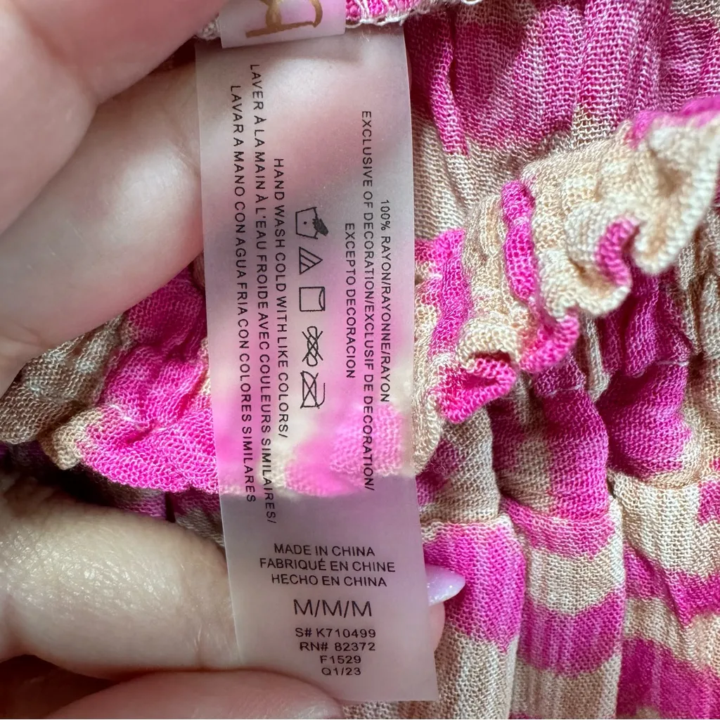 Raisins West‎ Coast Romper NWT size Medium Pink Tiger Swimsuit Cover Up - Image 9