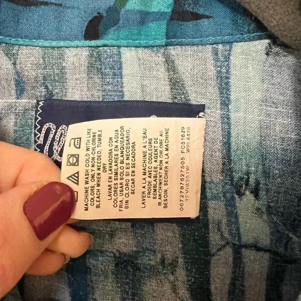 Wrangler Western Horse Print Pearl Snap Button Up Shirt MC4151A Mens size XL - Image 5