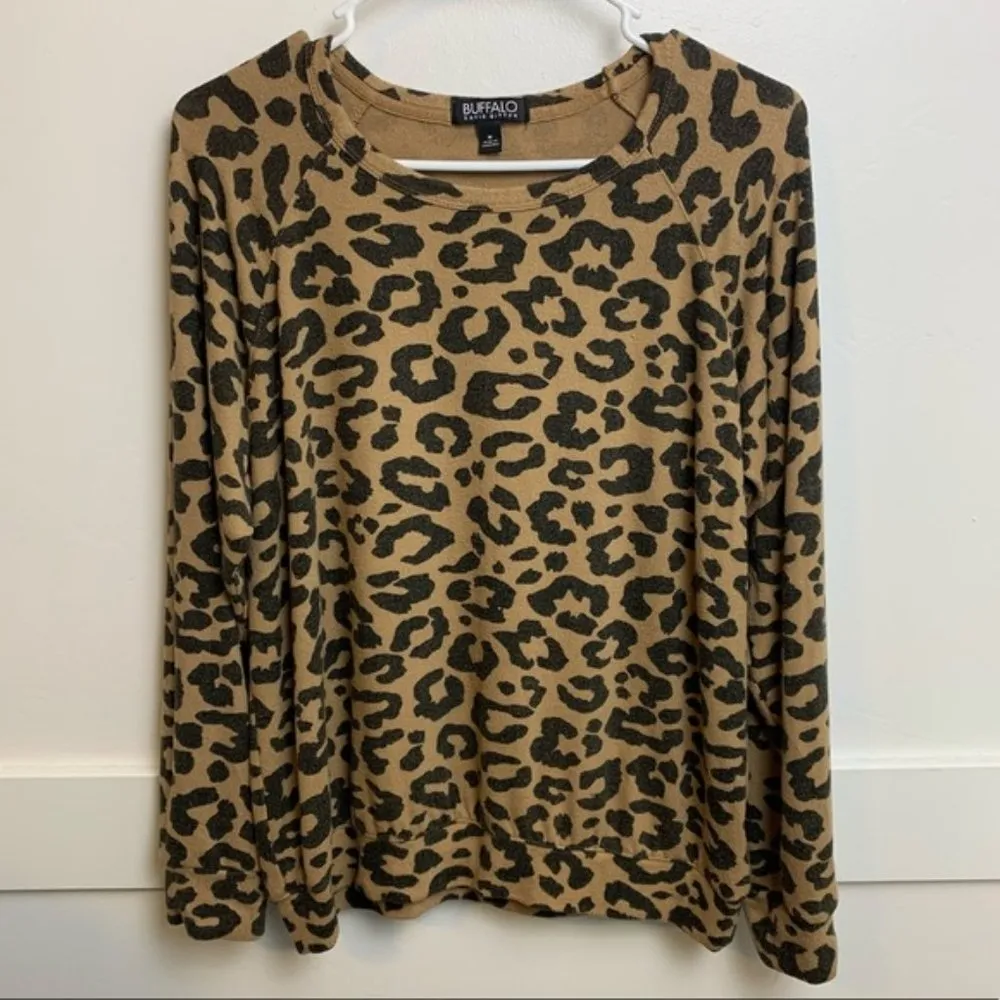 Buffalo David Bitton Leopard Print Crew Neck Sweater - Image 3