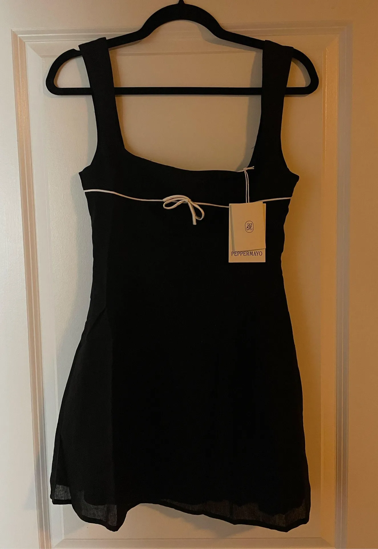 Peppermayo black bow dress - Image 2