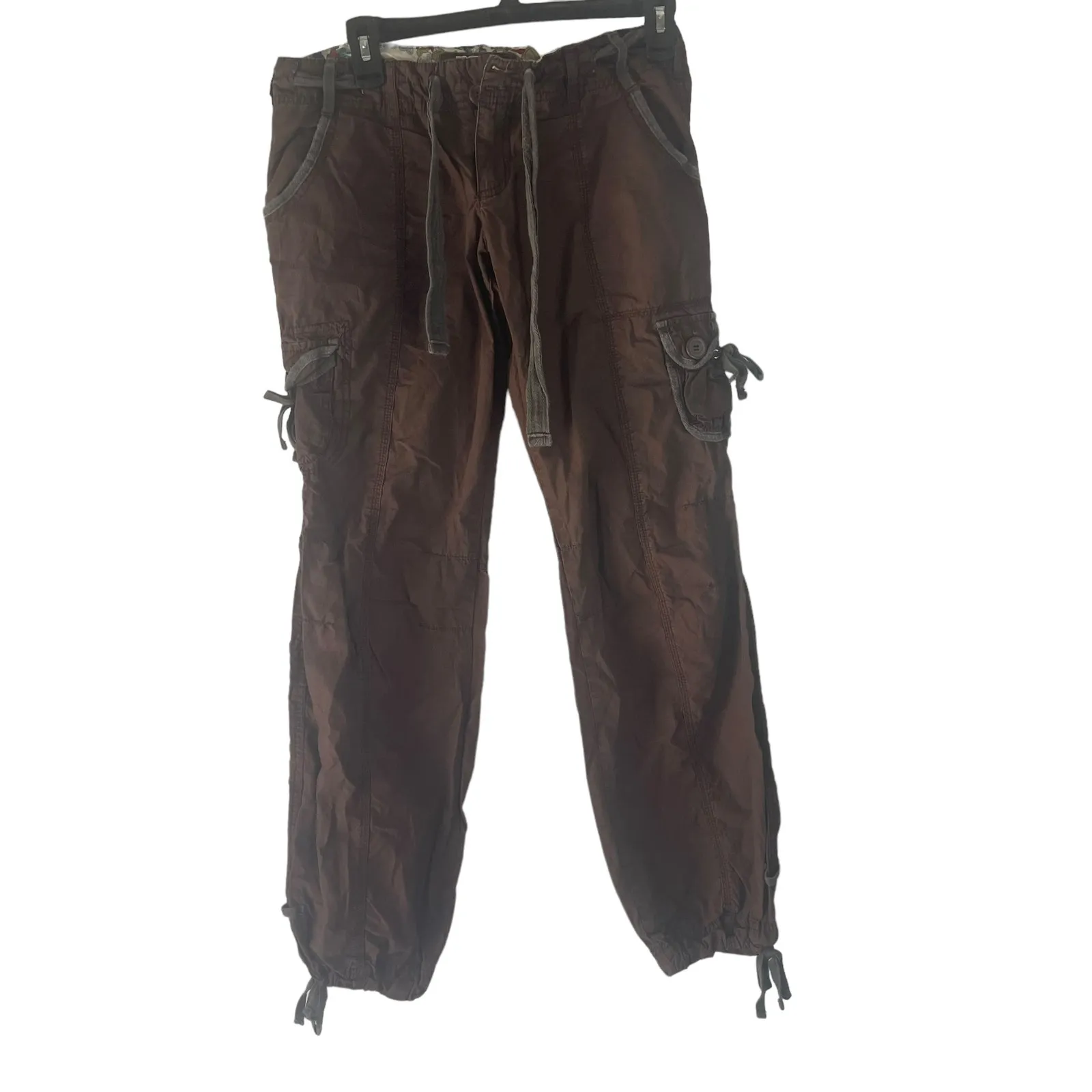 Active Basics California Women's‎ Size Medium Brown Cargo Pants - Image 2