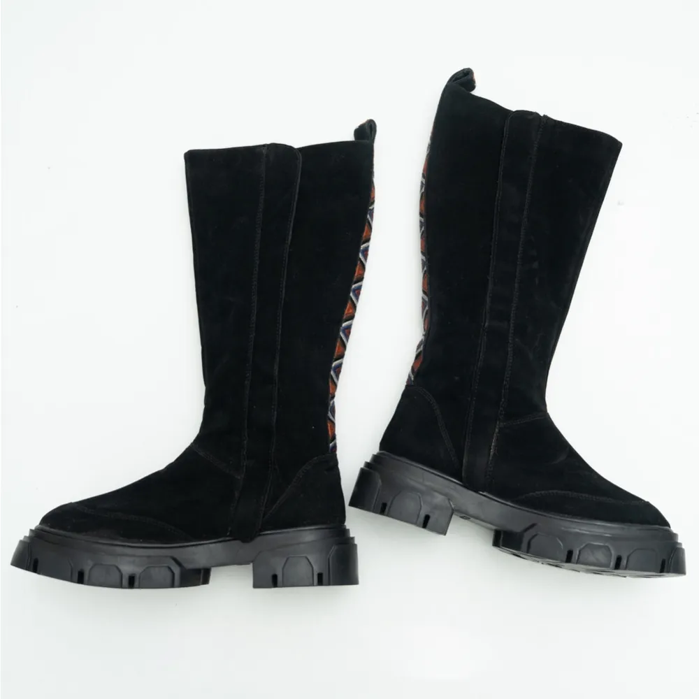 Farm Rio Beaded Knee High Lug Sole Boots - Image 7