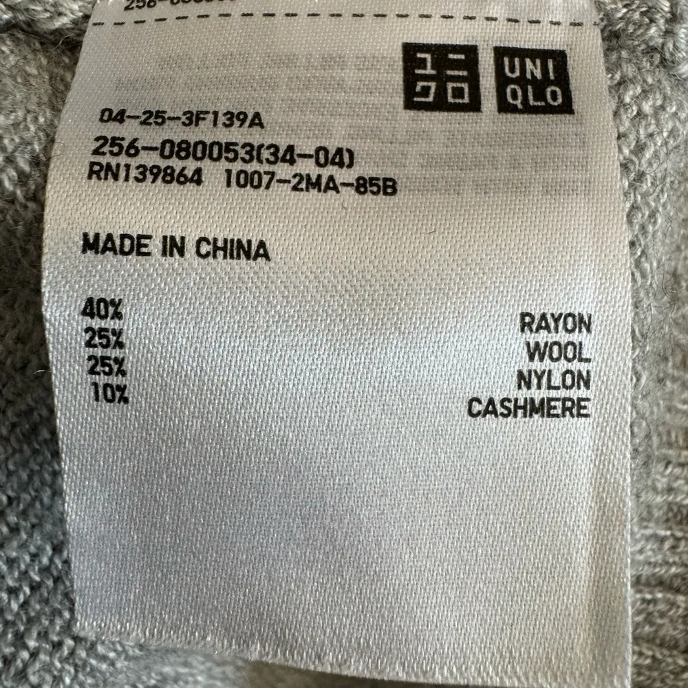 Gray Rayon/Cashmere Blend Cardigan EUC - Image 3