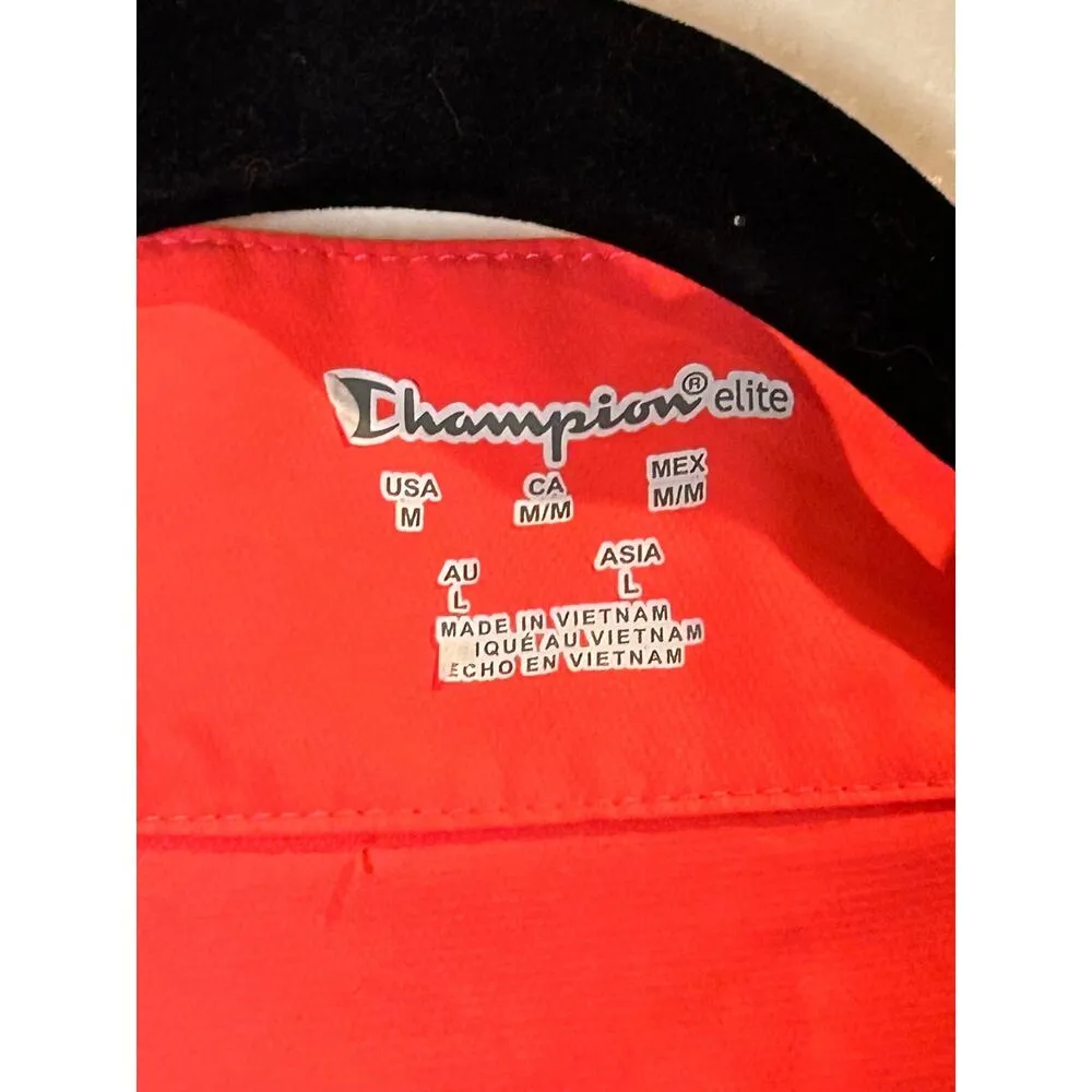 Champion Neon Windbreaker in Size Medium Full Zip Activewear - Image 3